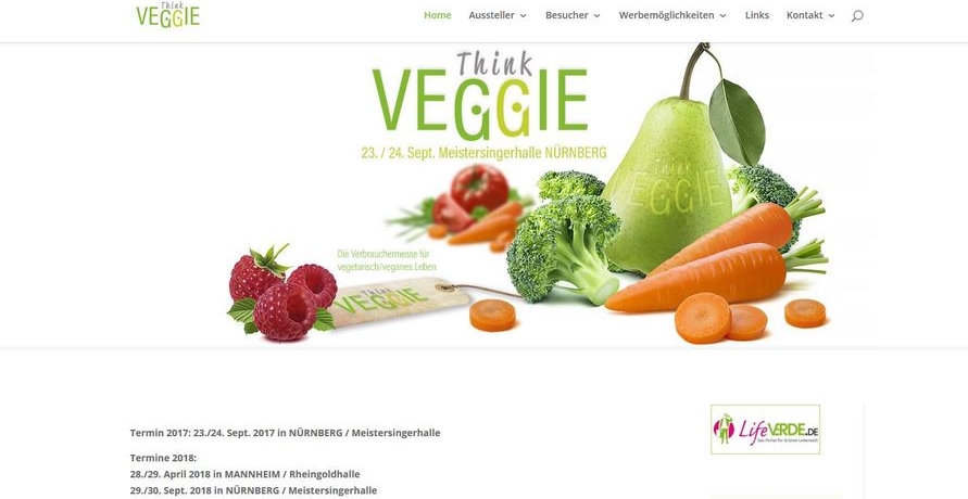 Think-Veggie-Messe: Die Verbrauchermesse für vegetarisch/veganes Leben
