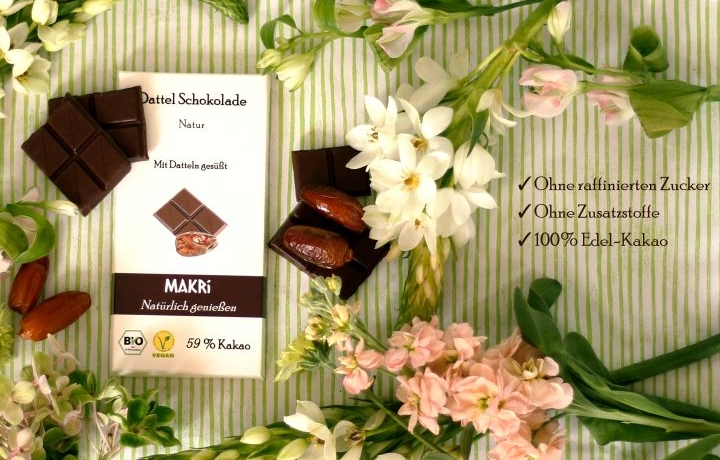 Makri- die natürliche Dattelschokolade zum Dahinschmelzen