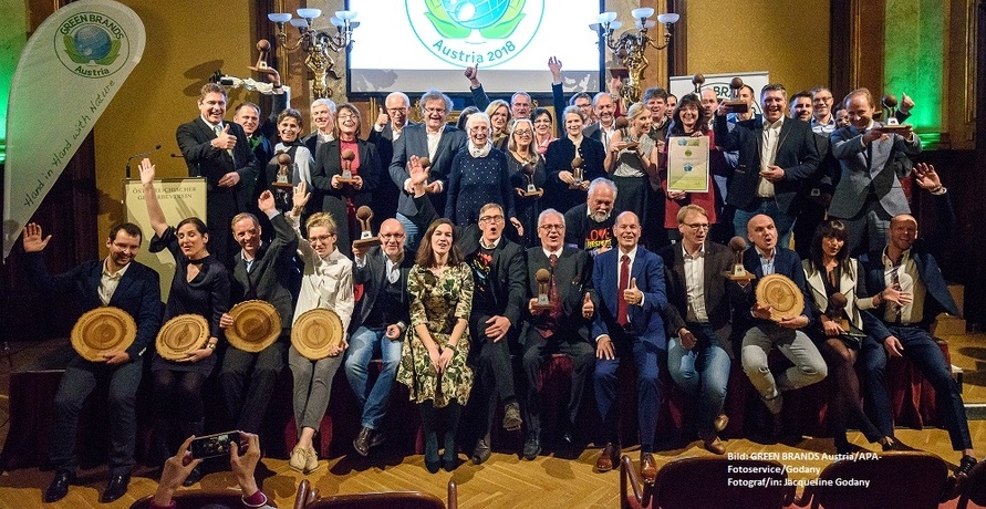 Prof. Dr. Helga Kromp-Kolb und 34 Marken als „GREEN BRANDS Austria 2018“ ausgezeichnet
