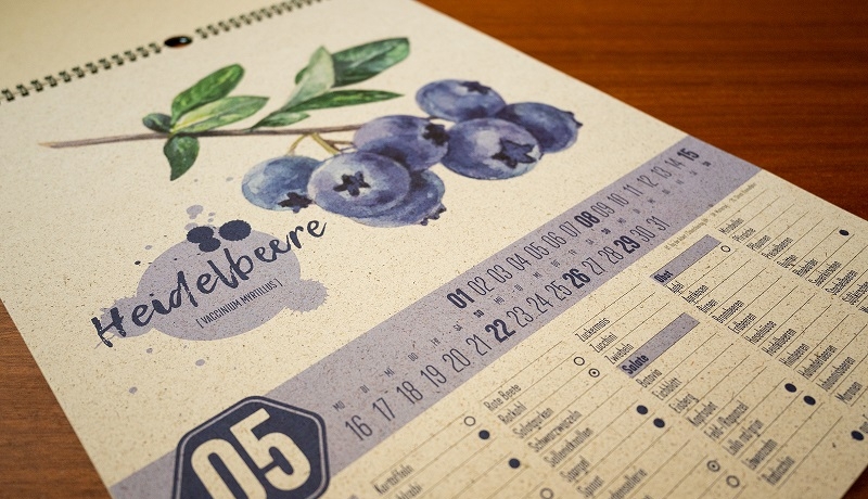 Deine nachhaltige Einkaufshilfe: Saisonkalender aus Graspapier 